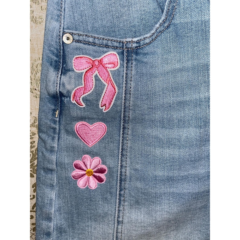American Eagle AE Hello Kitty Women's Denim Jean Skirt Upcycled Sz.6 Cottagecore - Picture 4 of 10
